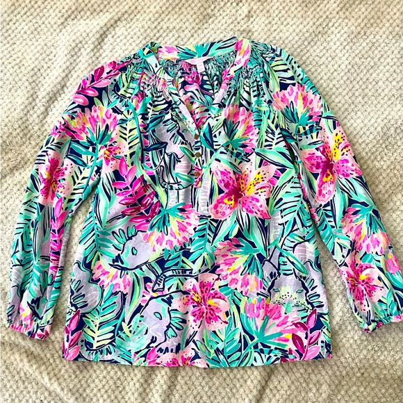 Lilly Pulitzer Elsa Silk top - Picture 1 of 4